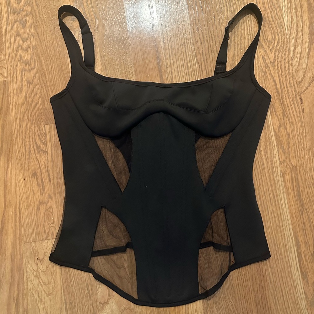Black bustier